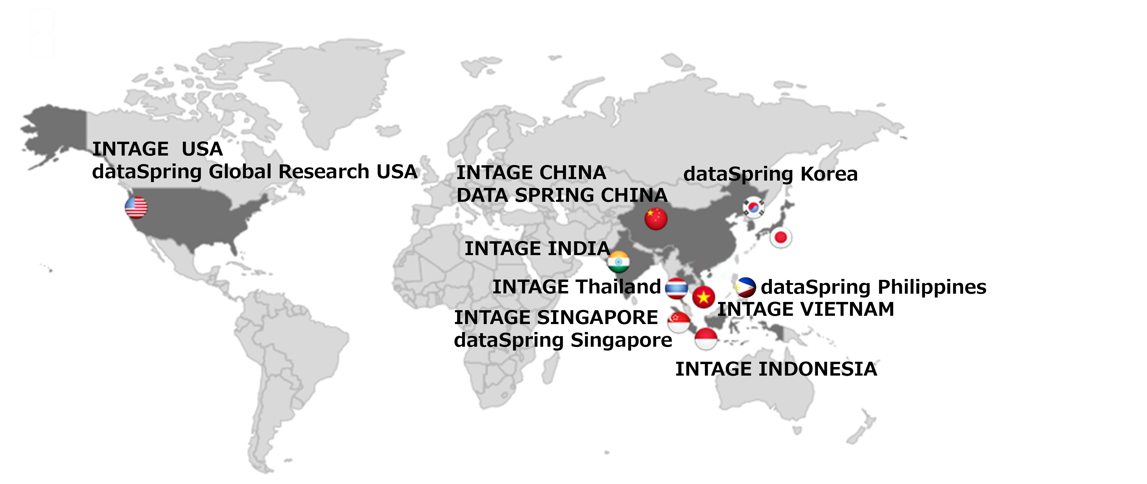 Map of Overseas Offices
