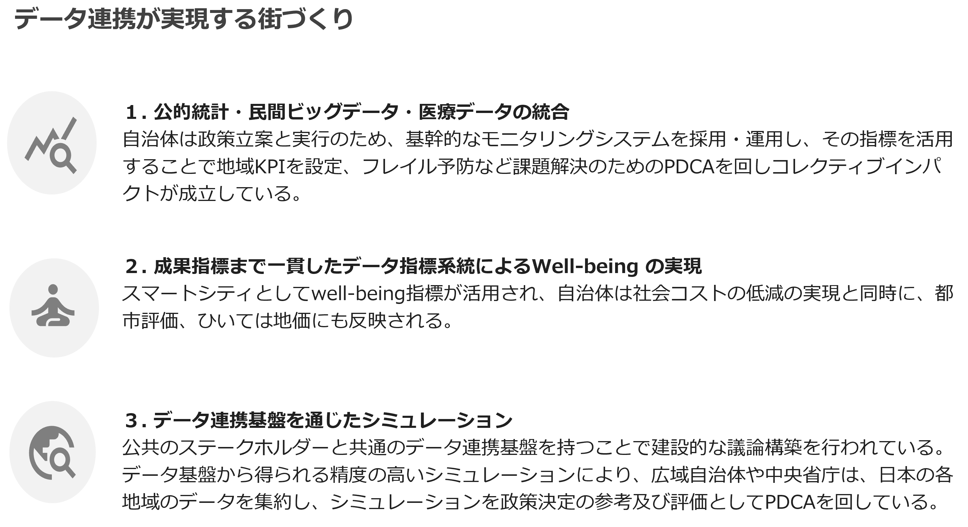 データ連携が実現する街づくり