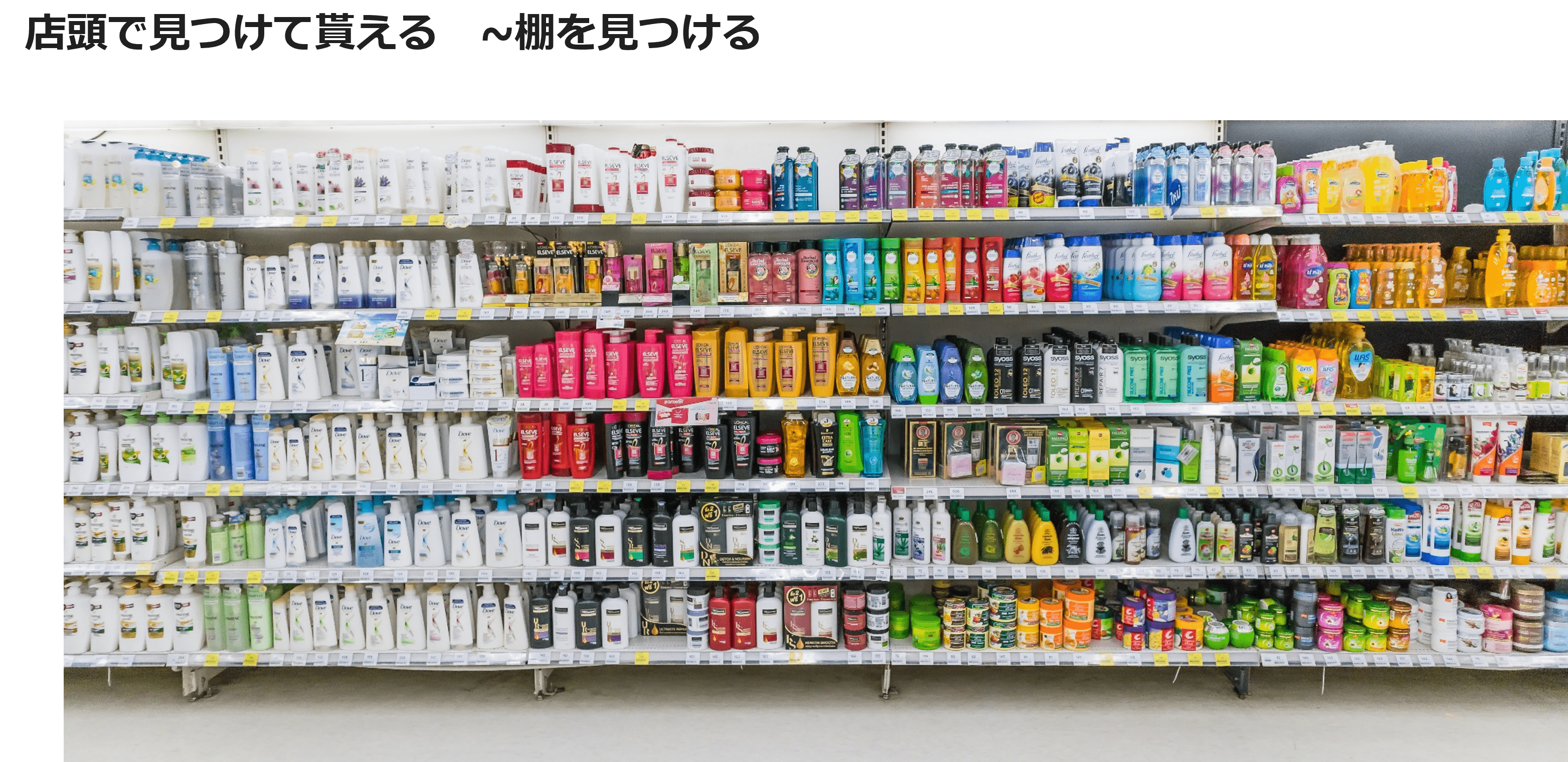 店頭で見つけて貰える ~棚を見つける