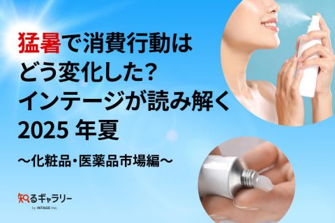 猛暑で消費行動はどう変化した？ インテージが読み解く2025年夏 ～化粧品・医薬品市場編～