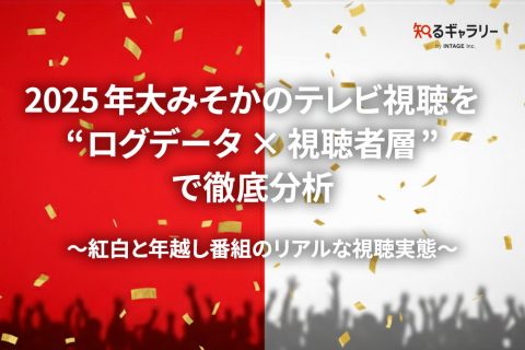 2025年大みそかのテレビ視聴を“ログデータ×視聴者層”で徹底分析 ～紅白と年越し番組のリアルな視聴実態～